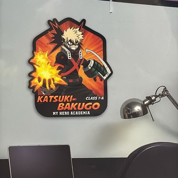 Crunchyroll My Hero Academia Katsuki-Bakugo class 1-A wooden wall decor 10”x12” - Picture 10 of 10